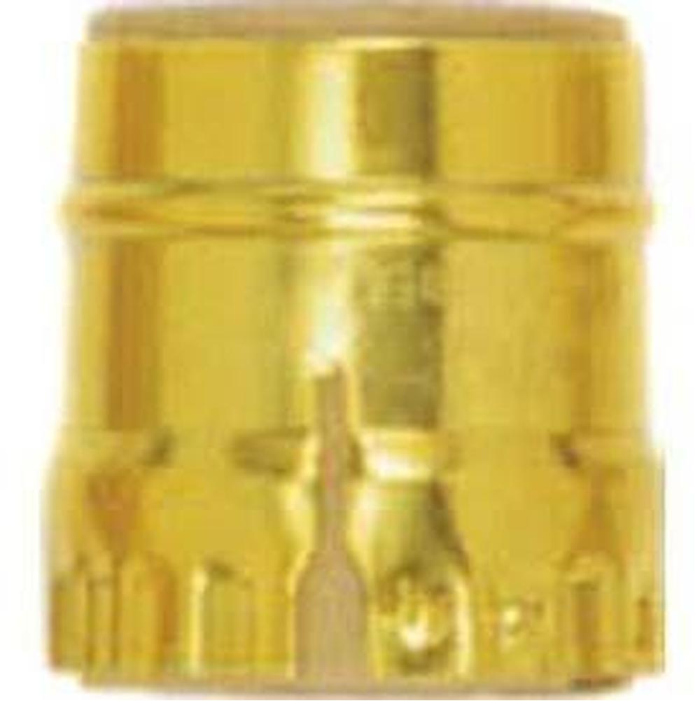 Satco Polished Nickel Solid Brass Metal Shell For