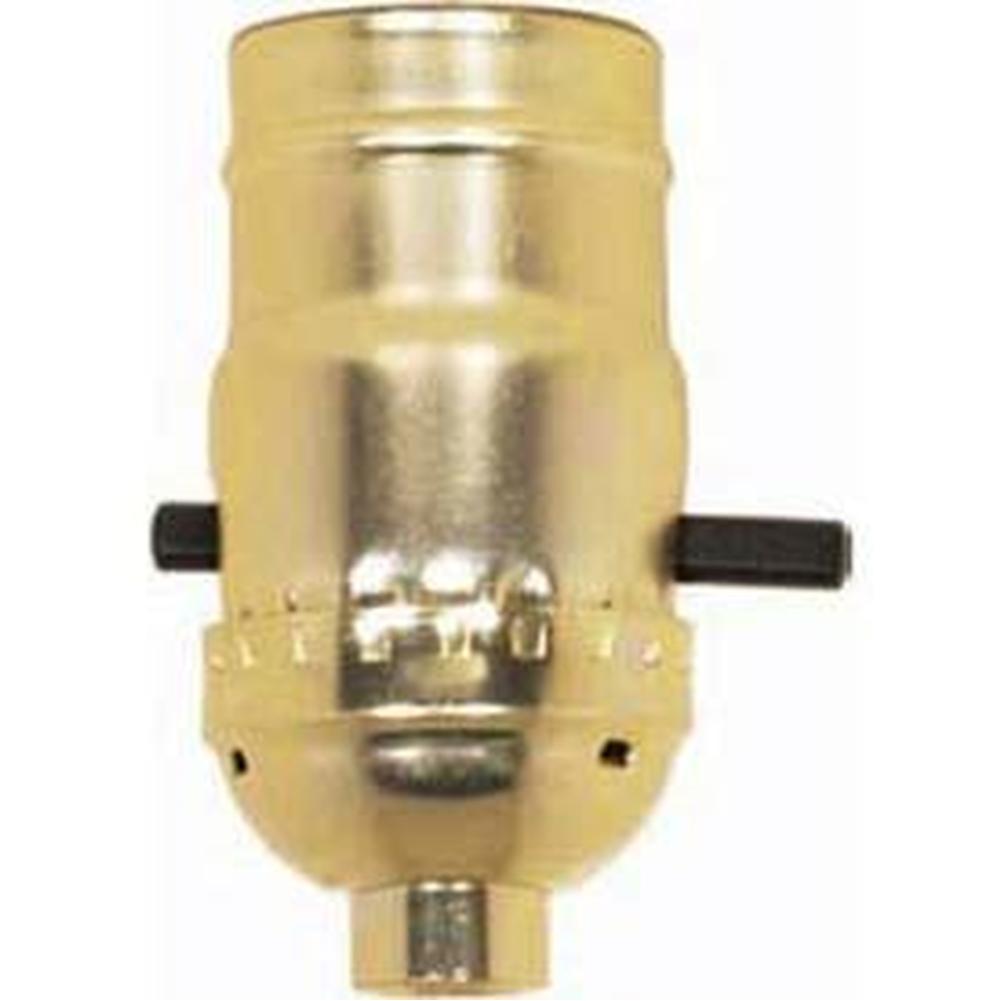 Satco Brite Gilt Push Thru Socket With Set Screw