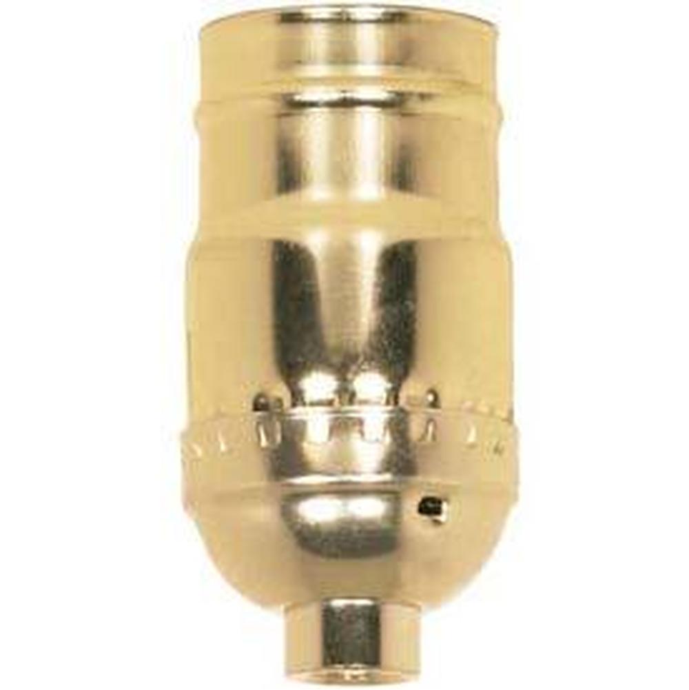 Satco Standard Keyless Brite Gilt Alum Socket