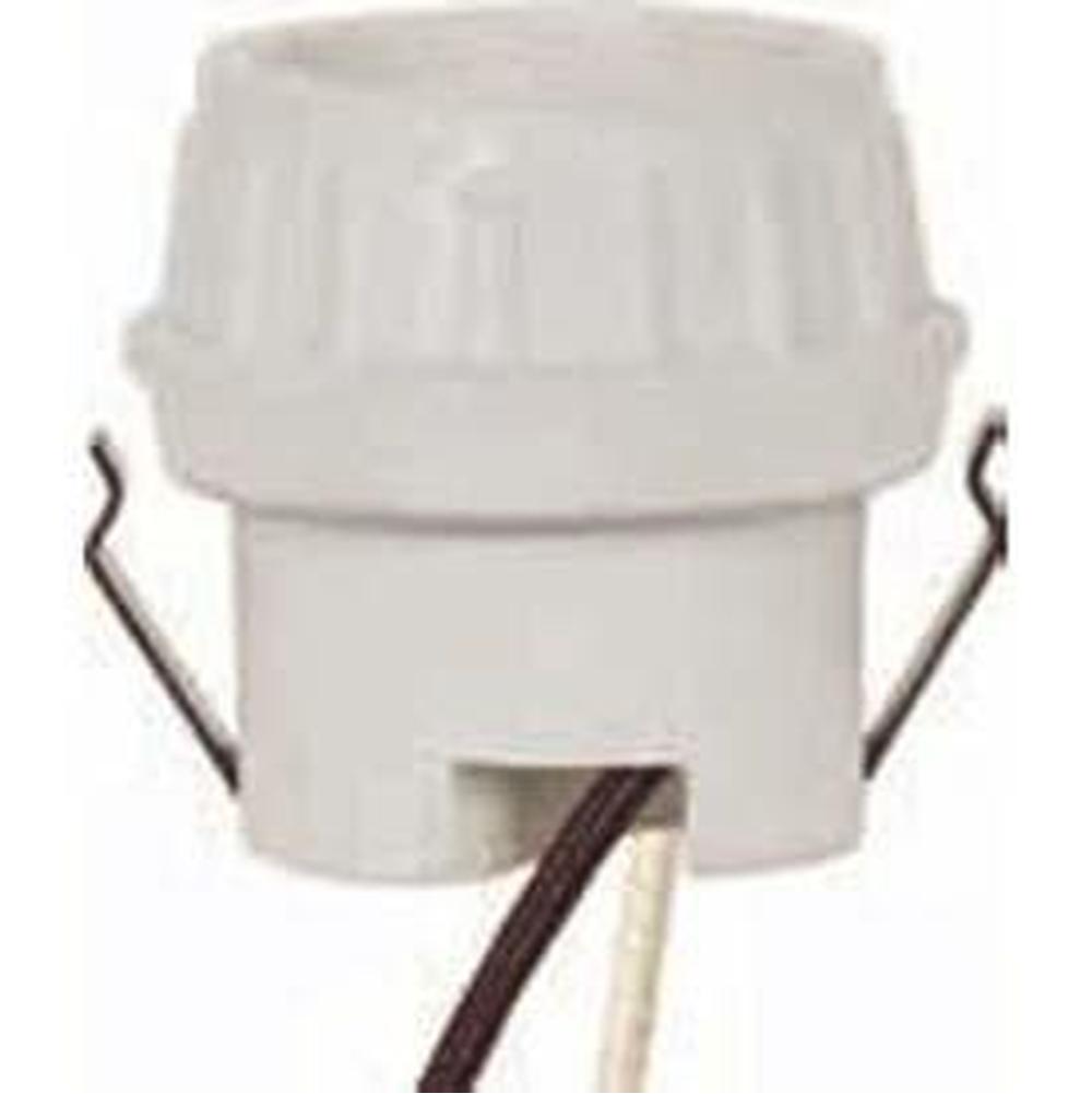 Satco Medium Keyless Porcelain Snap-in