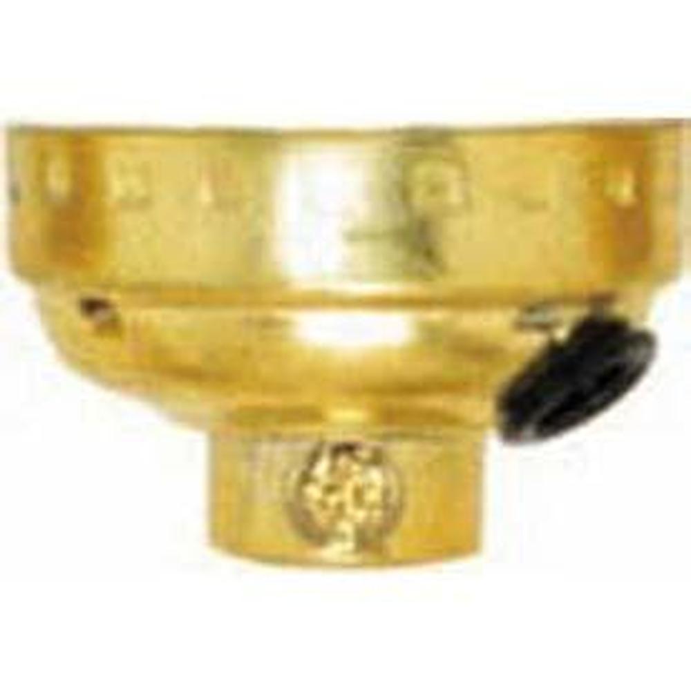 Satco Nickel Aluminum 1/8ips Cap With Sidehole