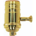 Satco Polished Nickel 200 W Turn Knob Socket Dimmer