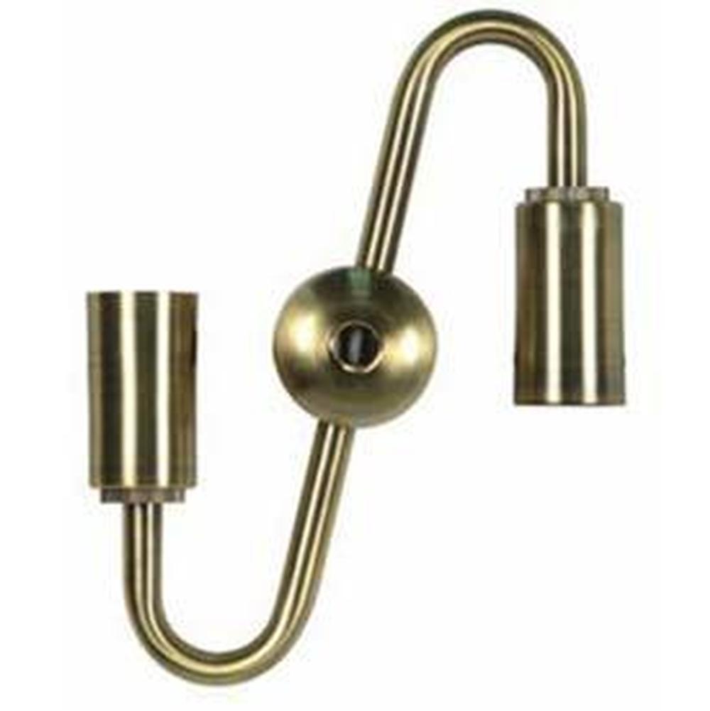 Satco Antique Brass Candelabra S-cluster Steel