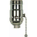 Satco Satin Brass Pull Chain Stamped