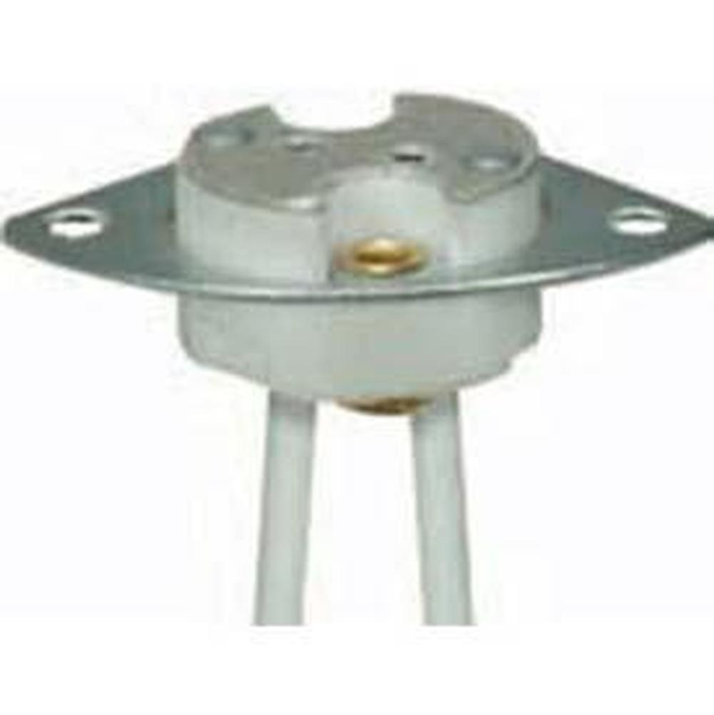 Satco F Hal. Socket With Metal Plated With 12''