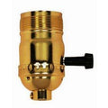 Satco Dark Antique 3 Way Turn Knob Socket 1/8 Ip