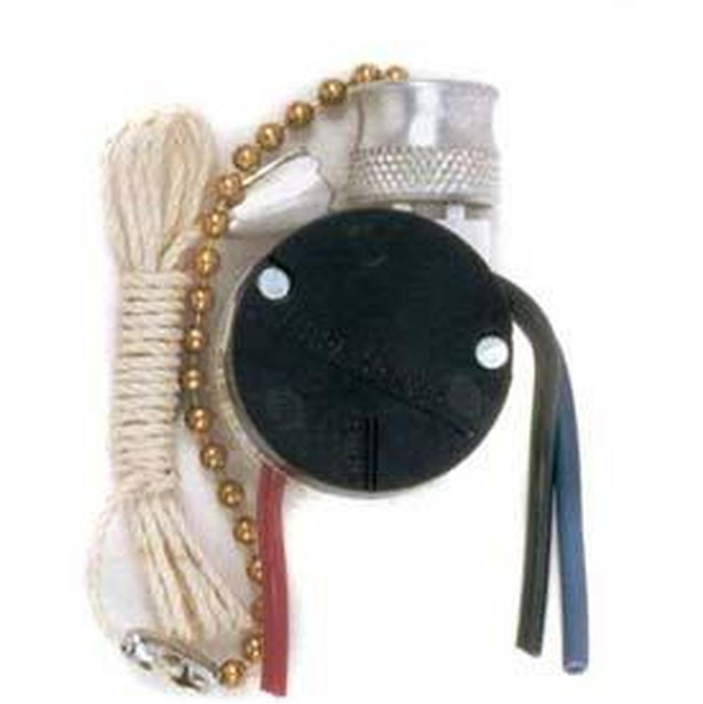 Satco 3 Speed Fan Switch 4 Wires With Brass Plated