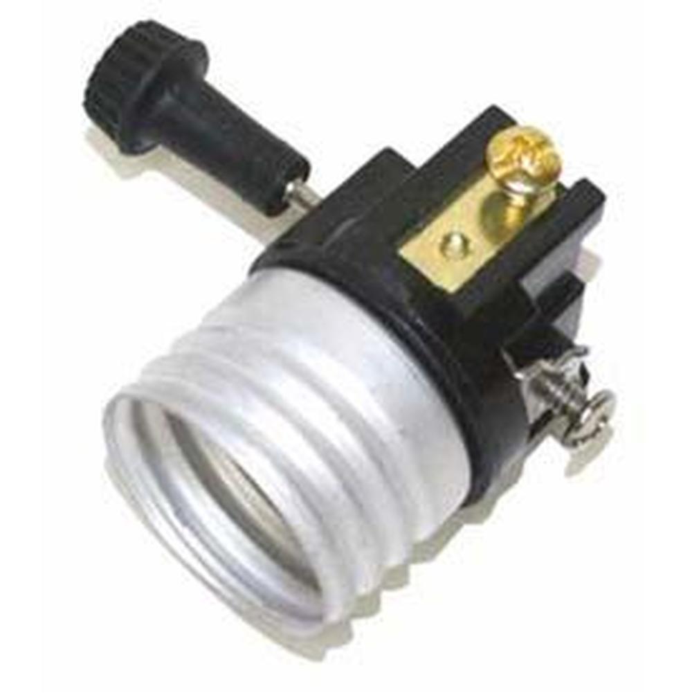 Satco 3 Way Turn Knob Socket-int. On