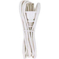 Satco 12 Ft White Cord Set