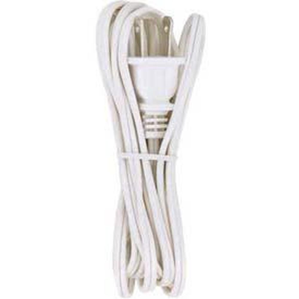 Satco 12 Ft White Cord Set