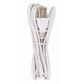 Satco 15 Ft White Cord Set Spt-1