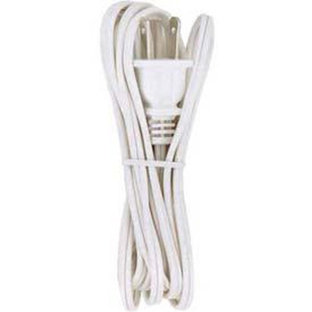 Satco 20 Ft White Cord Set Spt-1
