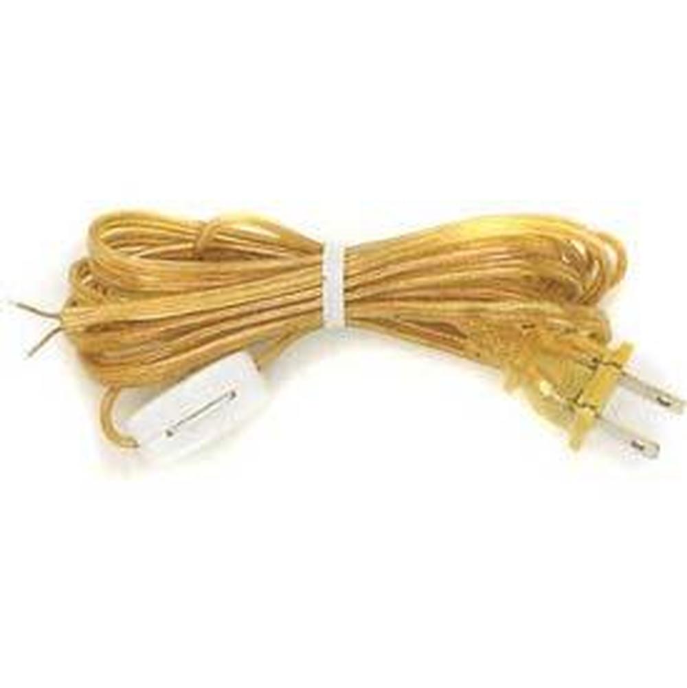 Satco 8 Ft Black Cord Set W Switch Spt