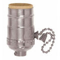Satco Solid Brass Polished Nickel Pull Chain Socket With Ss