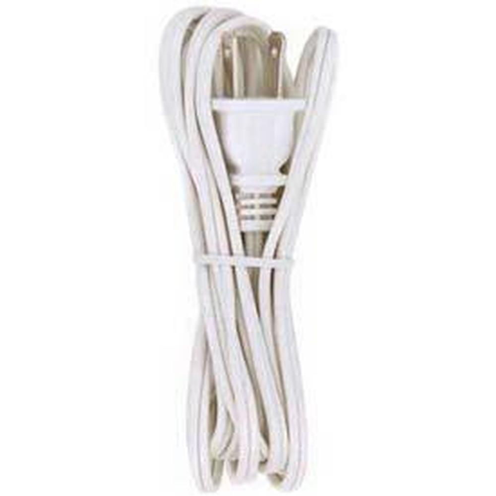 Satco 9 Ft Silver Cord Set 18/2 Spt