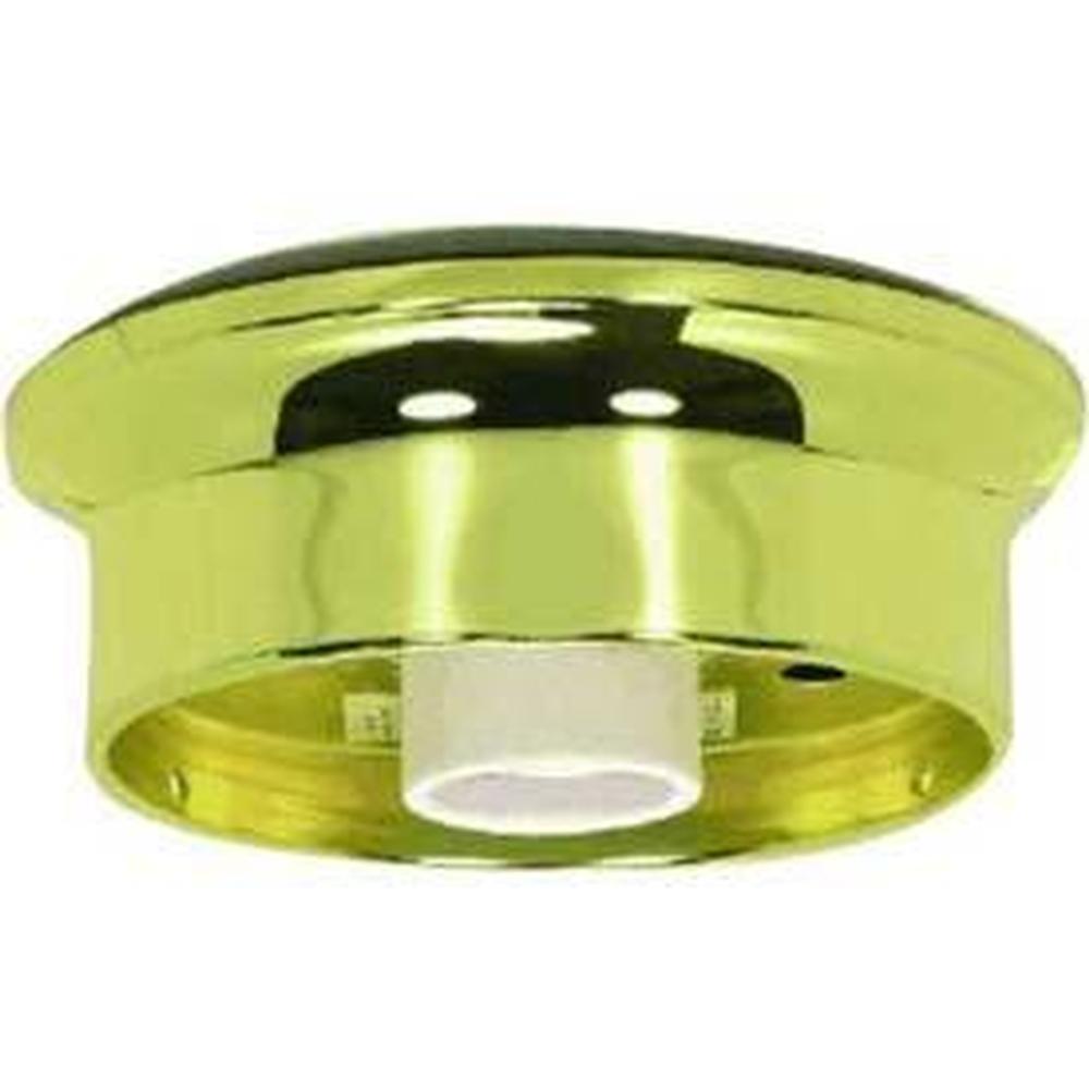Satco 4'' Vac Brass Finish Wired Holder