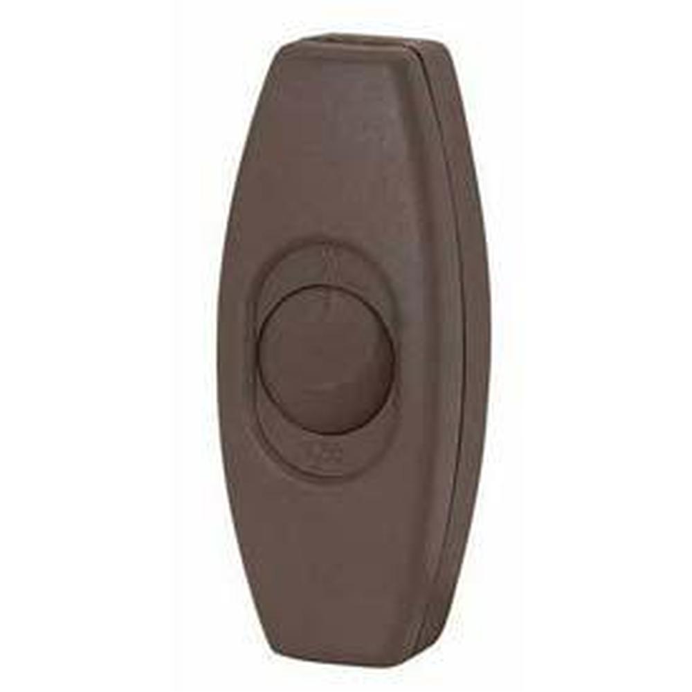Satco Brown Rocker Feed Thru Switch For