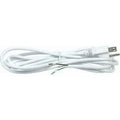 Satco 8 Ft White 18/3 Svt 105 With Plug
