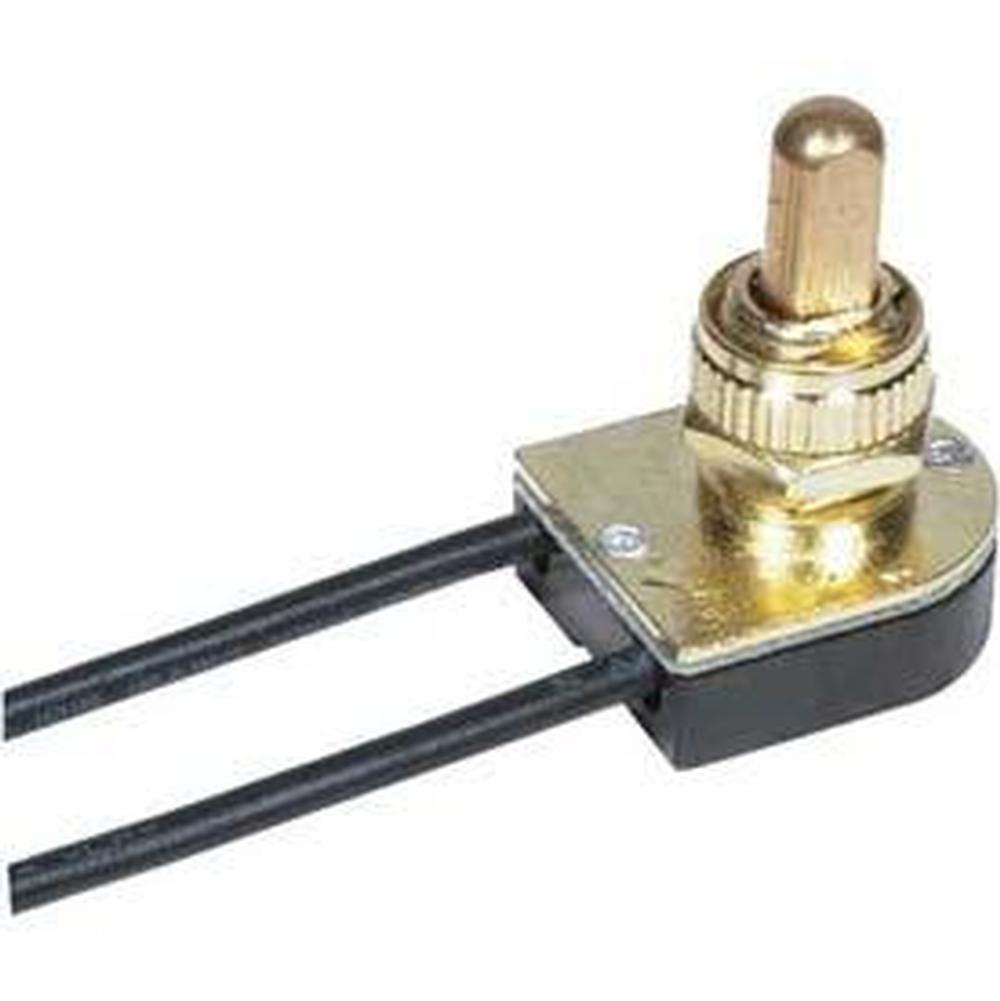 Satco Brass Push Button Switch