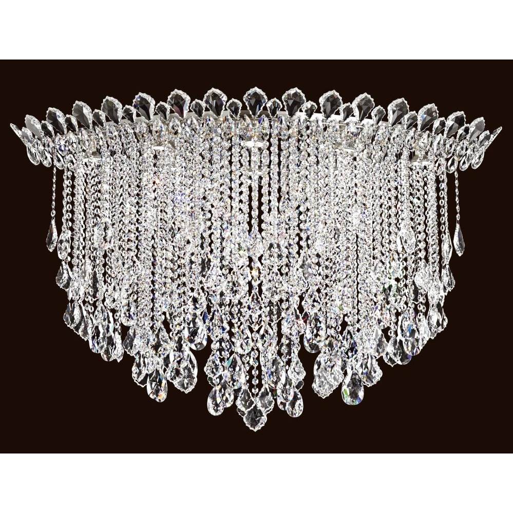 Schonbek Signature TR4802N-401H Stainless Steel Trilliane Strands 8 Light 110v Close To Ceiling In Stainless Steel With Clear Heritage Crystal Image 1
