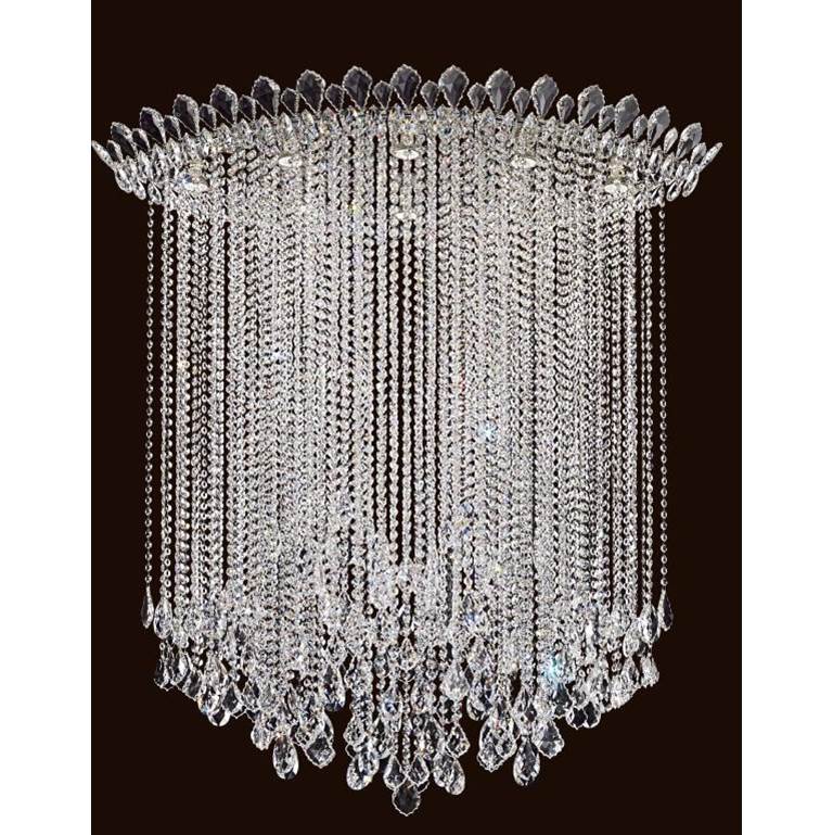 Schonbek Signature TR4803N-401H Stainless Steel Trilliane Strands 8 Light 110v Close To Ceiling In Stainless Steel With Clear Heritage Crystal Image 1