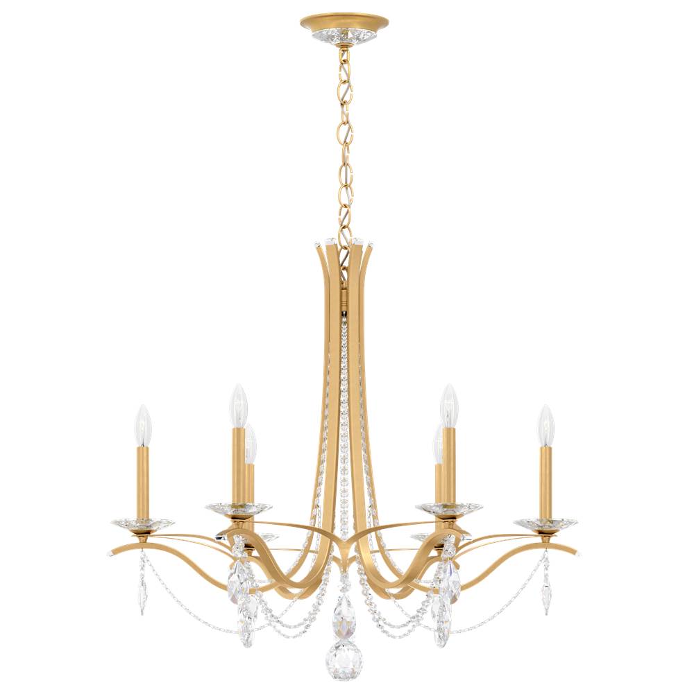 Schonbek Signature VA8336N-22H Heirloom Gold Vesca 6 Light 110v Chandelier In Heirloom Gold With Clear Heritage Crystal Image 1