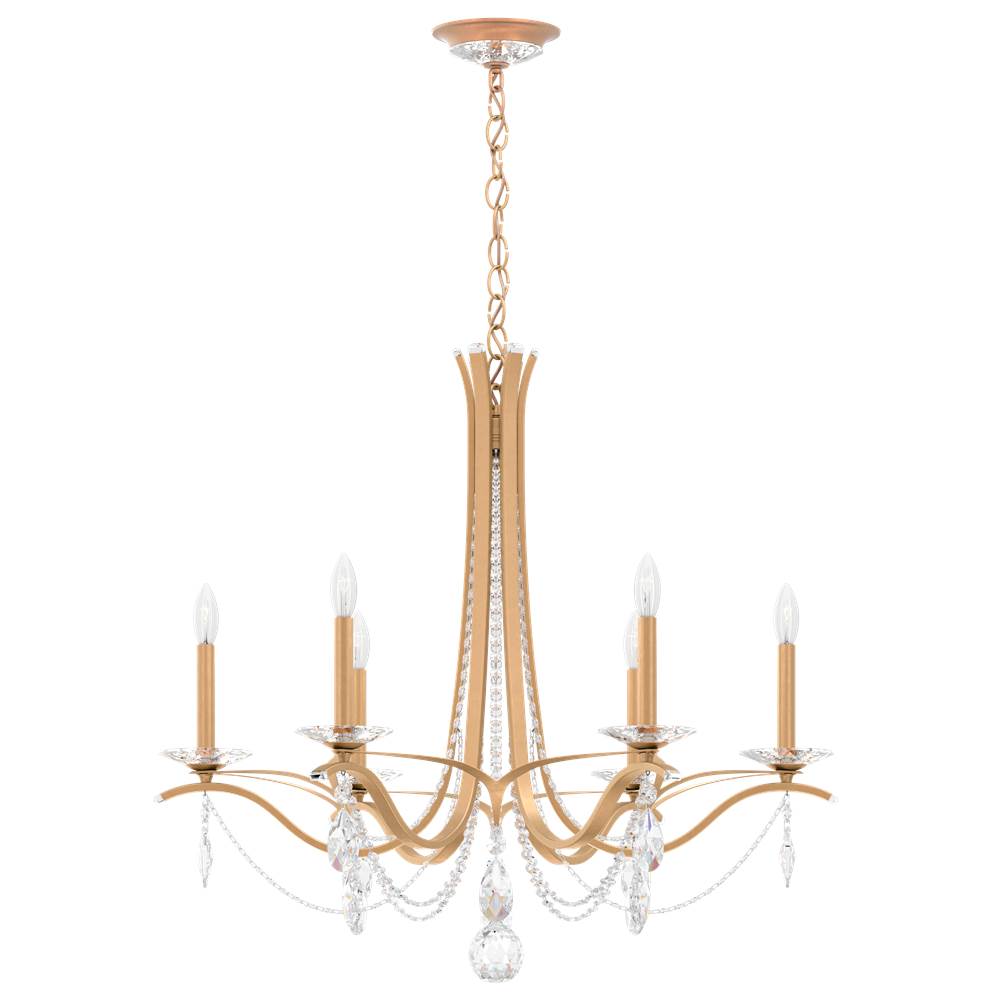 Schonbek Signature VA8336N-26H French Gold Vesca 6 Light 110v Chandelier In French Gold With Clear Heritage Crystal Image 1