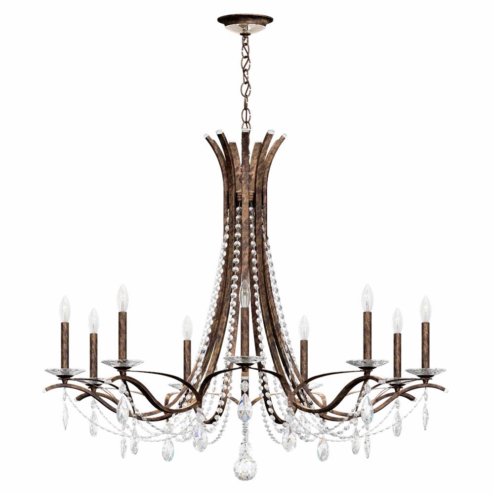 Schonbek Signature VA8339N-76H Heirloom Bronze Vesca 9 Light 110v Chandelier In Heirloom Bronze With Clear Heritage Crystal Image 1