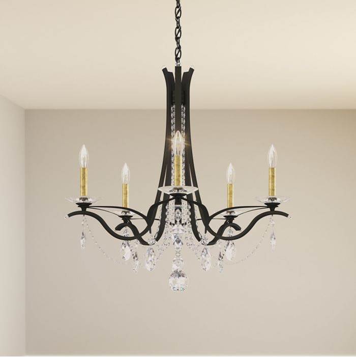 Schonbek Signature VA8335N-51H Black Vesca 5lt W/-22 Candle- Slips Image 1