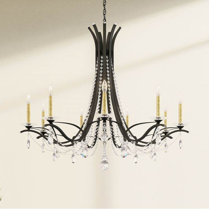 Schonbek Signature VA8339N-51H Black Vesca 9lt W/-22 Candle- Slips Image 1