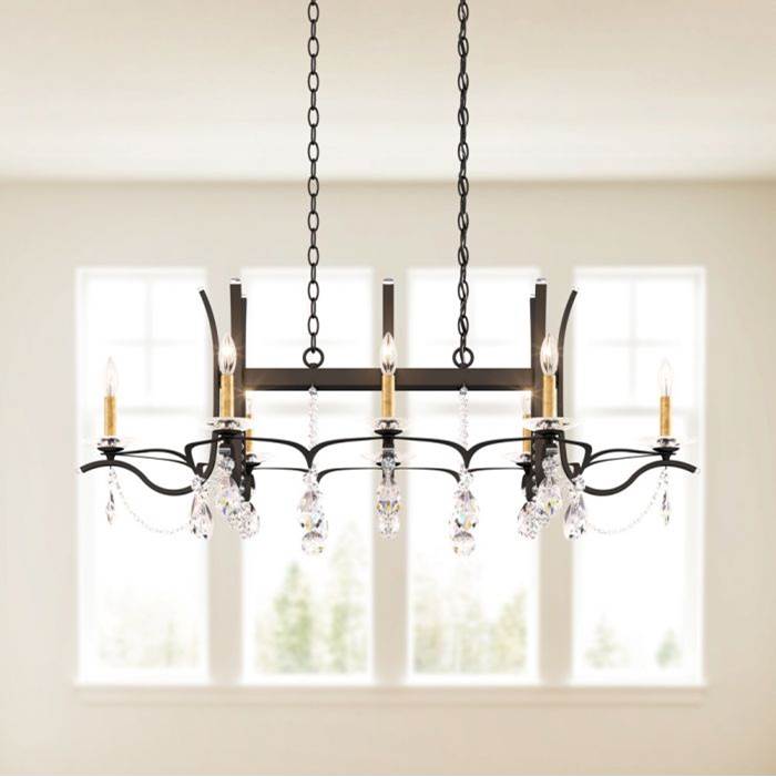 Schonbek Signature VA8435N-51H Black Vesca 8lt W/-22 Candle- Slips Image 1