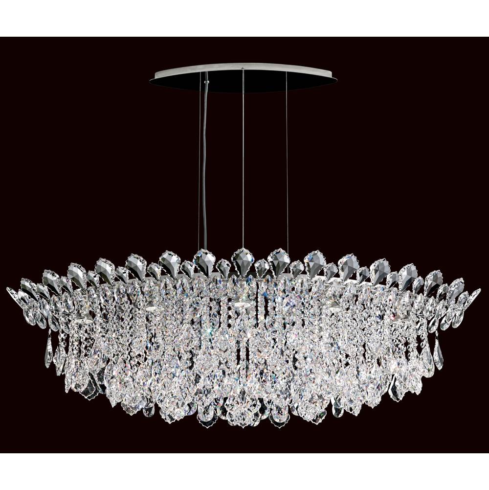 Schonbek Signature Trilliane Strands Trilliane Strands 8 Light 120v Pendant In Polished Stainless Steel With Clear Radiance Crystal