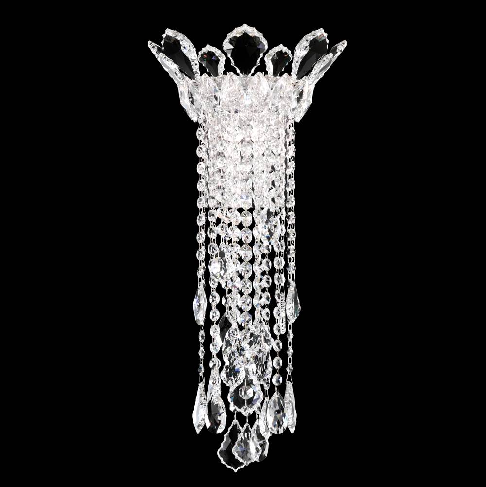 Schonbek Signature Trilliane Strands Trilliane Strands 2 Light 120v Wall Sconce In Polished Stainless Steel With Clear Radiance Crystal