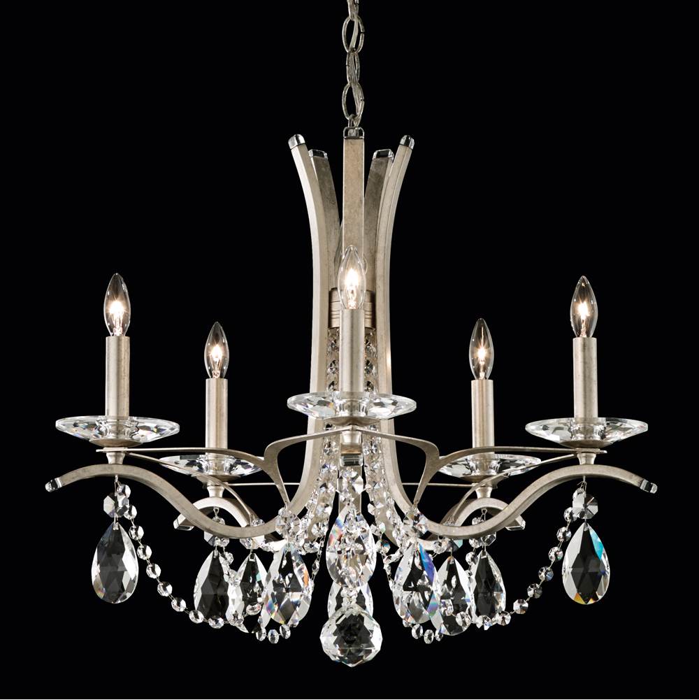Schonbek Signature Vesca 5 Light 120v Chandelier In White With Clear Radiance Crystal