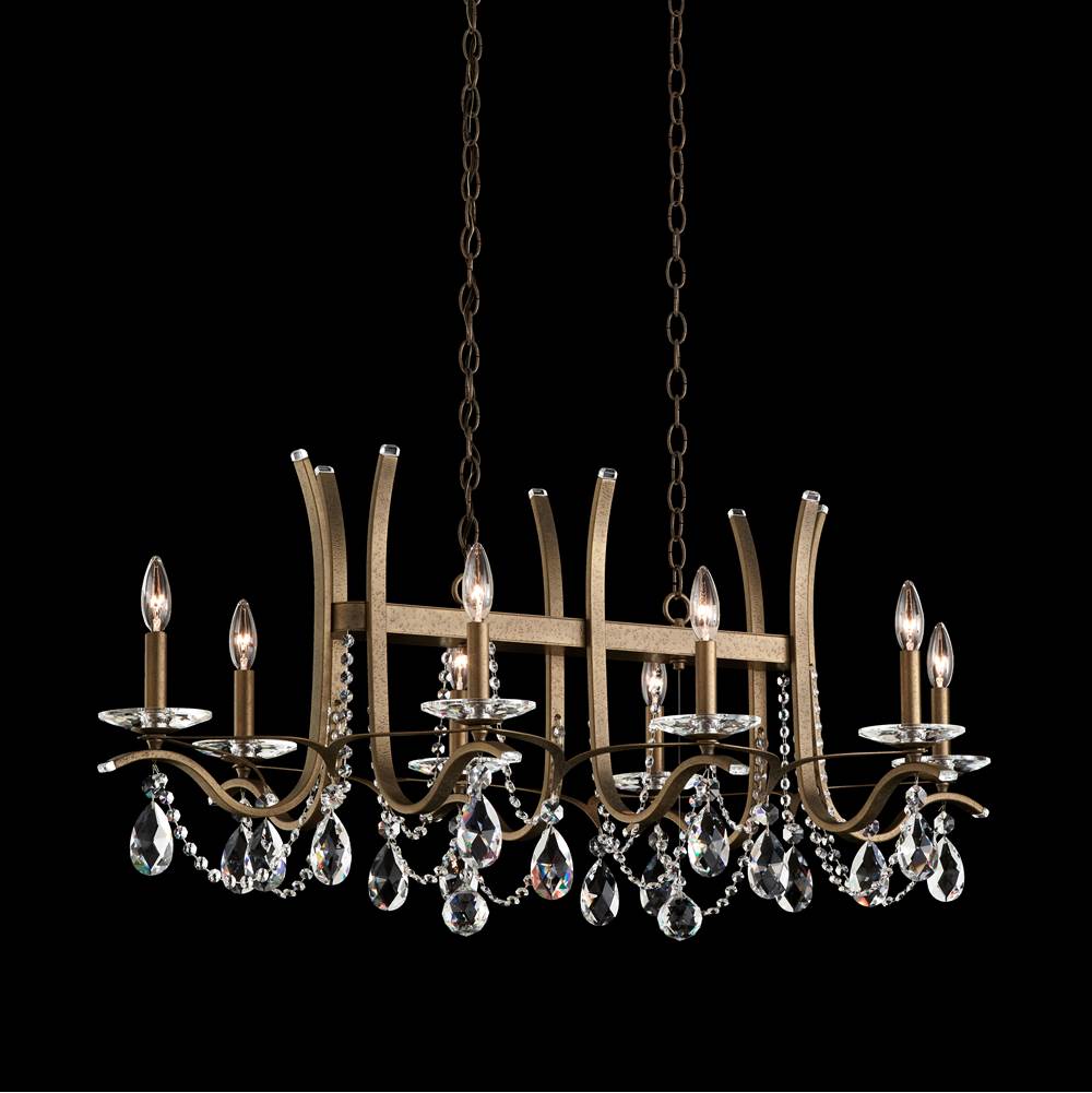 Schonbek Signature Vesca 8 Light 120v Chandelier In White With Clear Radiance Crystal