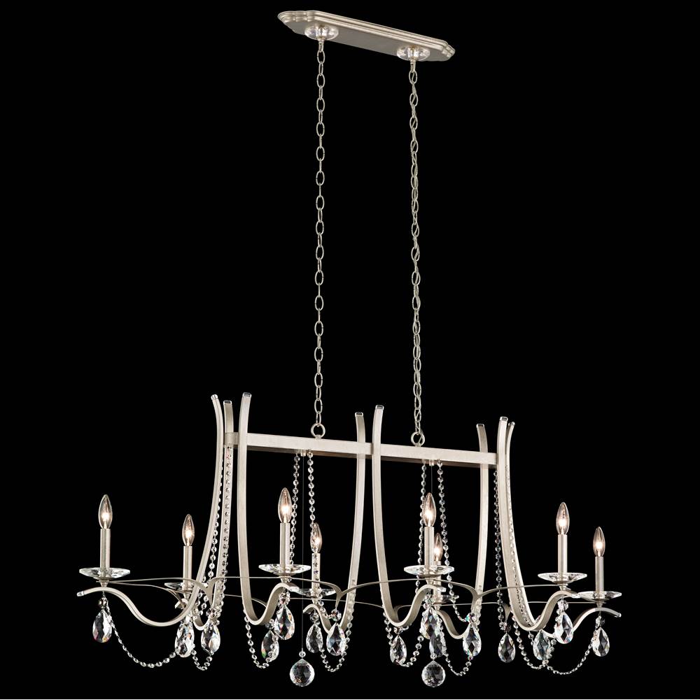 Schonbek Signature Vesca 8 Light 120v Chandelier In White With Clear Radiance Crystal
