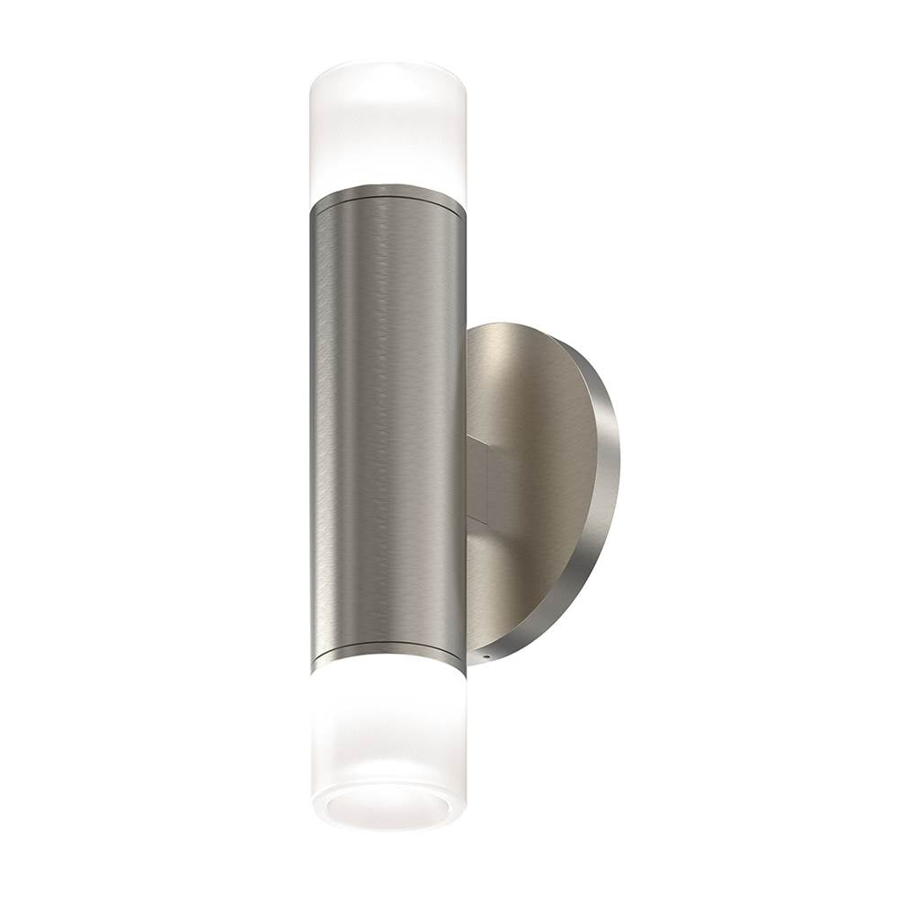 Sonneman Alc 2'' Two-sided Led Sconce With Etched Glass Trims And 25 Degree Narrow Flood Lenses