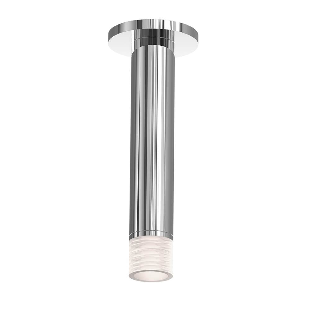 Sonneman Alc 2'' Tall Led Surface Mount W/ Etched Ribbon Glass And 25 Degrees Narrow Flood Lens