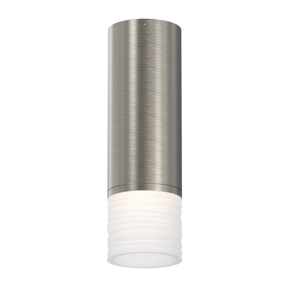Sonneman Alc 3'' Small Led Conduit Mount W/etched Ribbon Glass And 25 Degrees Narrow Flood Lens