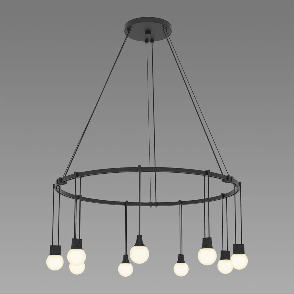 Sonneman Suspenders 24'' Single Ring With Ball Luminaires