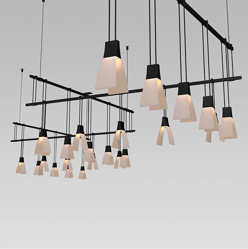 Sonneman Suspenders 48'' 5-bar Zig Zag With Wings Luminaires