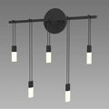 Sonneman Suspenders 18'' Staggered Bar Sconce With Etched Chiclet Luminaires