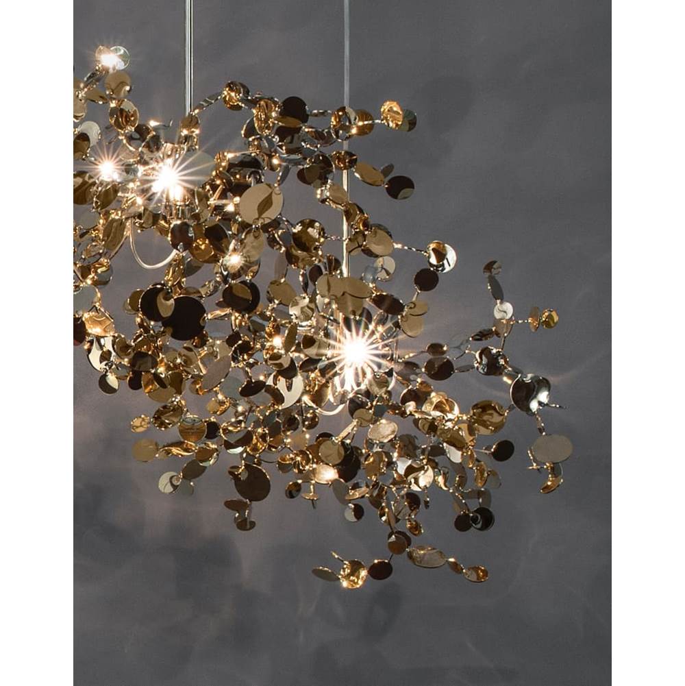 Terzani 0N92SL6C8A Gold Plated 4 Linear Multi Light Pendant Image 1