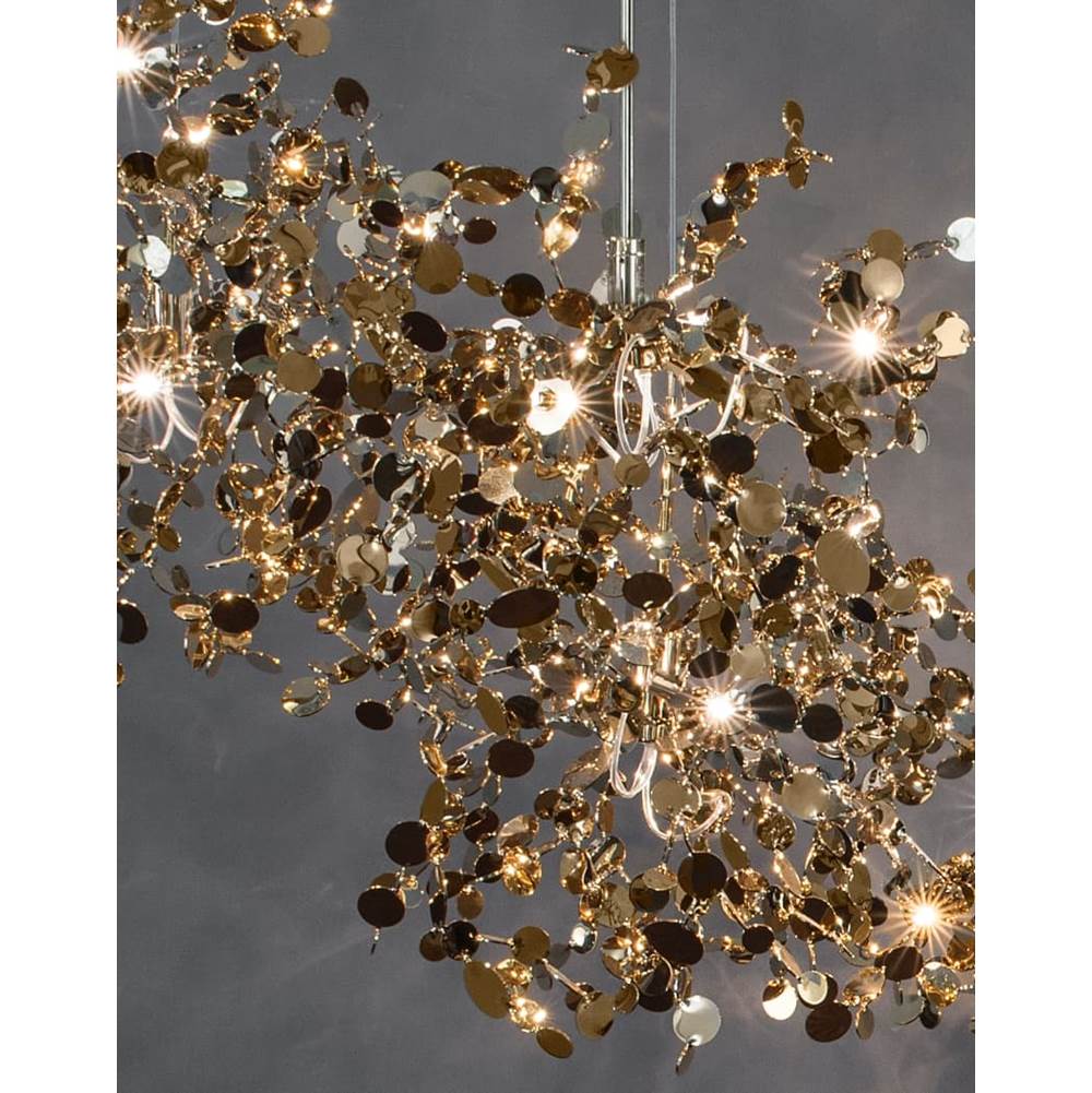 Terzani 0N91SL6C8A Gold Plated 4 Round Multi Light Pendant Image 1