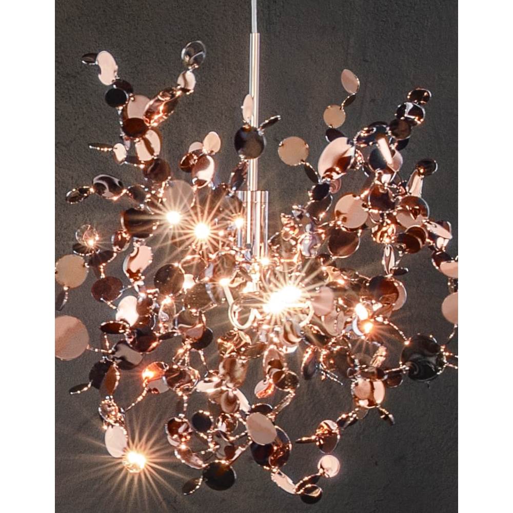 Terzani 0N91SN4C8A Rose Gold 4 Round Multi Light Pendant Image 1