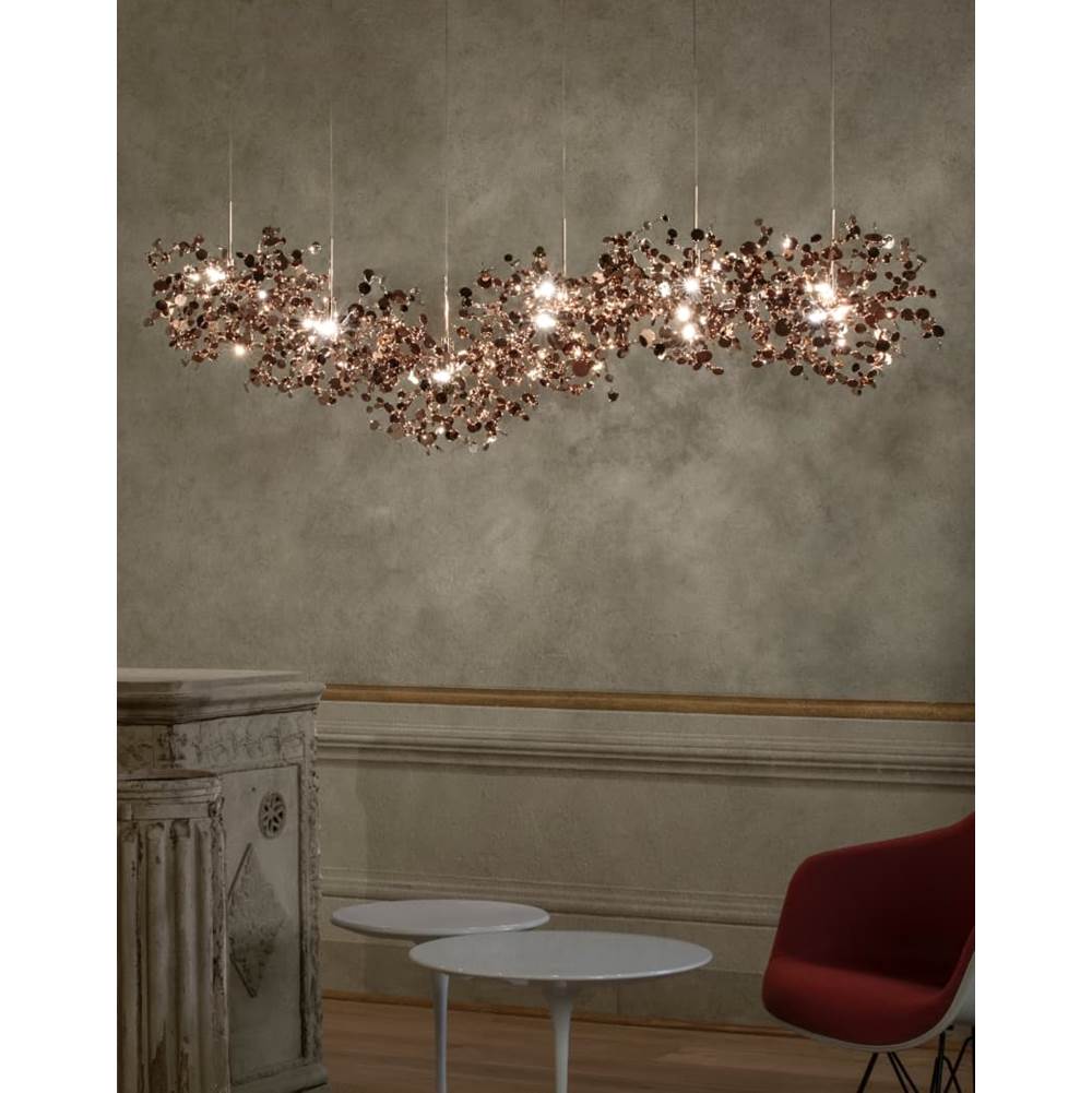 Terzani 0N89SN4C8A Rose Gold 6 Linear Multi Light Pendant Image 3