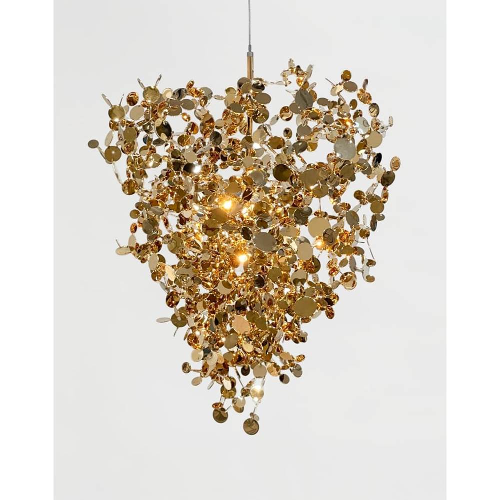 Terzani 0N95SL6C8AW Gold Plated Small Chandelier Image 1