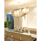 Terzani 0A17SL6C8A Gold Plated Medium Linear Chandelier Image 4