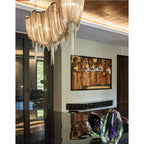 Terzani 0A17SL6C8A Gold Plated Medium Linear Chandelier Image 3