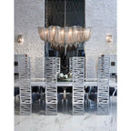 Terzani 0A18SE7C8A Nickel Small Linear Chandelier Image 2